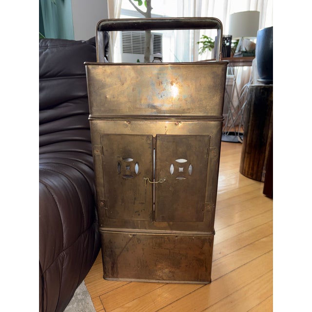 Late 19th Century Antique Chinese Brass Street Food Server Stand For Sale - Image 5 of 11