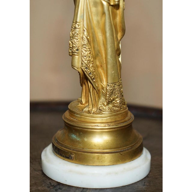 Albert Ernest Carrier-Belleuse, Reading Lady, 19th Century, Gilt Bronze For Sale - Image 18 of 18