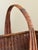 Wood Small Vintage Decorative Trug With Arched Handle For Sale - Image 7 of 11