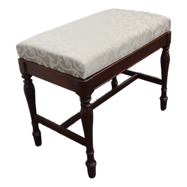 1940s Vanity Stool Bench Ottoman 6374a For Sale