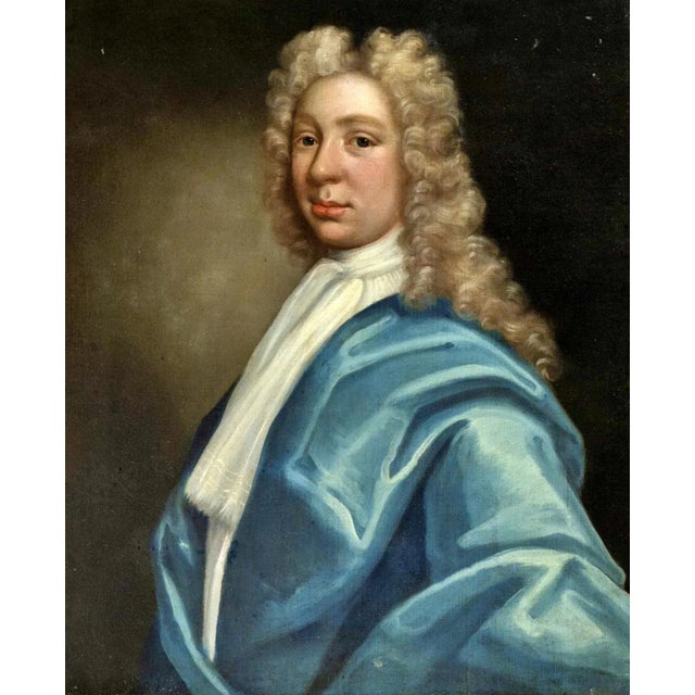 English School Artist, Young Gentleman, 18th Century, Oil on Canvas, Framed For Sale - Image 3 of 6