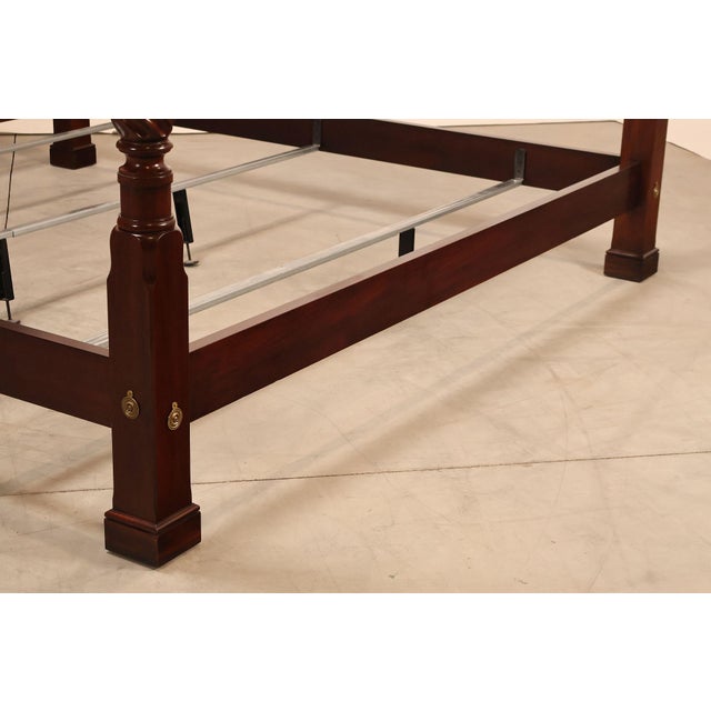 Henkel Harris Henkel Harris King Mahogany Poster Bed For Sale - Image 4 of 18