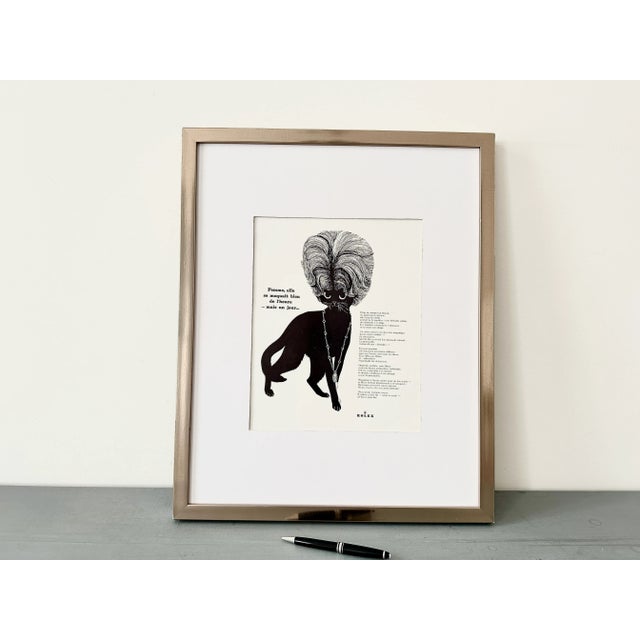 1961 Authentic Vintage Rolex Watch Advertisement Black Cat Print