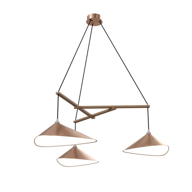 Emily is a series of handmade sheet steel lampshades in various finishes and spatial arrangements. _ Emily was inspired by...