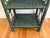 Wood Vintage Green Wicker Shelf With Four Tiers For Sale - Image 7 of 10