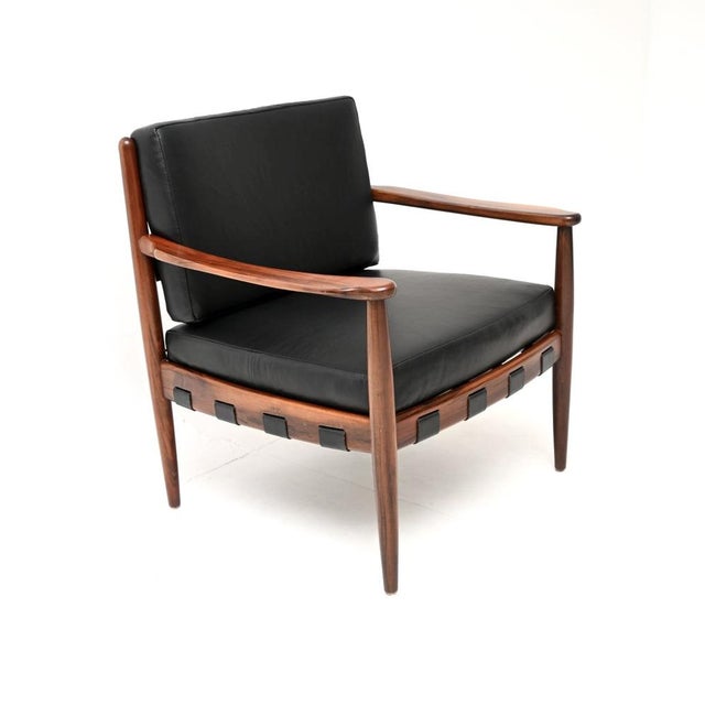 Mid-Century Modern Vintage Swedish Cadett Armchair from Eric Merthen, 1960s For Sale - Image 3 of 13