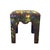 Shabby Chic Mackenzie Childs Covent Garden Upholstered Ottoman / Parsons Stool / Vanity Chair For Sale - Image 3 of 12