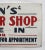American Circa 1950s Ken's Barber Shop Sign For Sale - Image 3 of 5