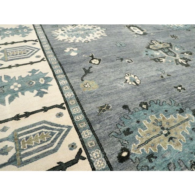 Turkish Oversize Vintage Inspired Oushak Carpet - 12'10" x 18'10" For Sale - Image 3 of 5