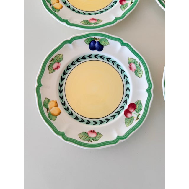 Villeroy & Boch Late 20th Century Villeroy & Boch French Garden Fleurence Salad or Dessert Plates - Set of 4 For Sale - Image 4 of 4