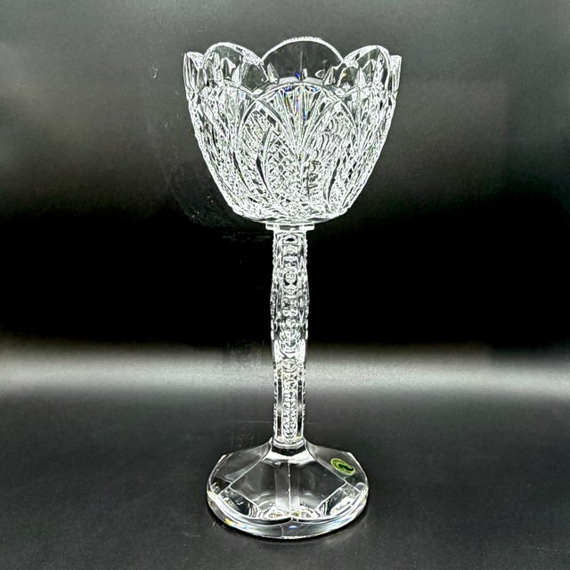 Waterford Crystal Seahorse Pedestal Centrepiece Bowl with Original Box, 1980s For Sale - Image 17 of 18