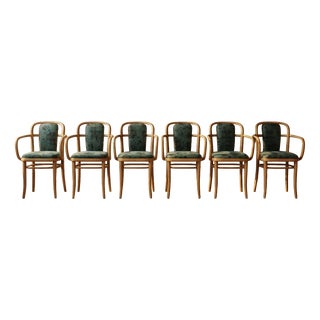 Vintage Armchairs by Josef Hoffmann for Ton, 1920s, Set of 6 For Sale