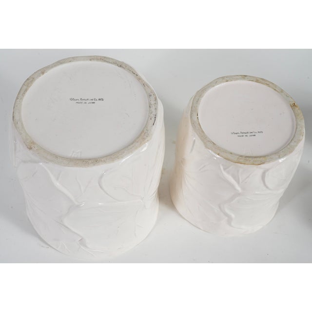 1970s Neil the Frog Sears Roebuck Ceramic Canister Set With Lids Set of 2 For Sale - Image 5 of 5