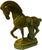 1990s Vintage Lane & Co Mid Century Green Drip Glazed Ceramic Horse Statue Figurine For Sale - Image 5 of 5