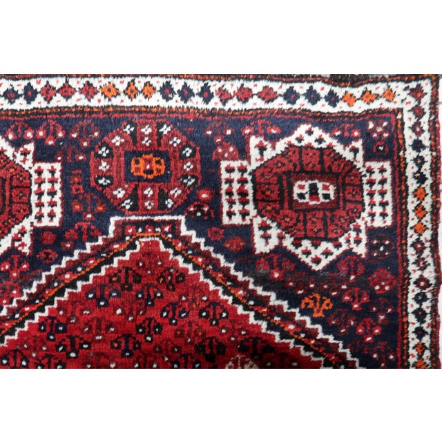 1920s, Antique Persian Shiraz Handmade Rug 4 X 6 For Sale - Image 12 of 13