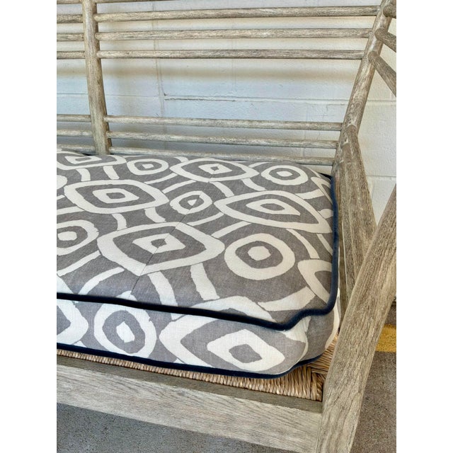 Jonathan Charles Gray Oak Toby’s Sofa For Sale In Atlanta - Image 6 of 9