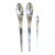 Georg Jensen Arne Jacobsen Serving Tea Spoons Set Denmark Stainless Steel Matte For Sale