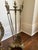 Mid 19th Century French Solid Brass Fireplace Screen and Tool Set For Sale - Image 9 of 9