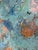 2010s Original Aqua and Peach Abstract Painting on Canvas For Sale - Image 5 of 9