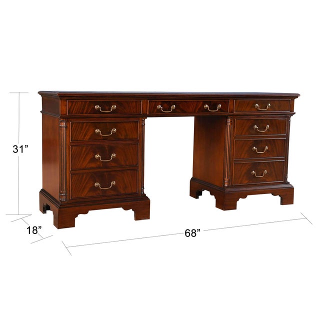 This Mahogany Credenza matches a number of other items in the Niagara Furniture office collection. The credenza utilizes...