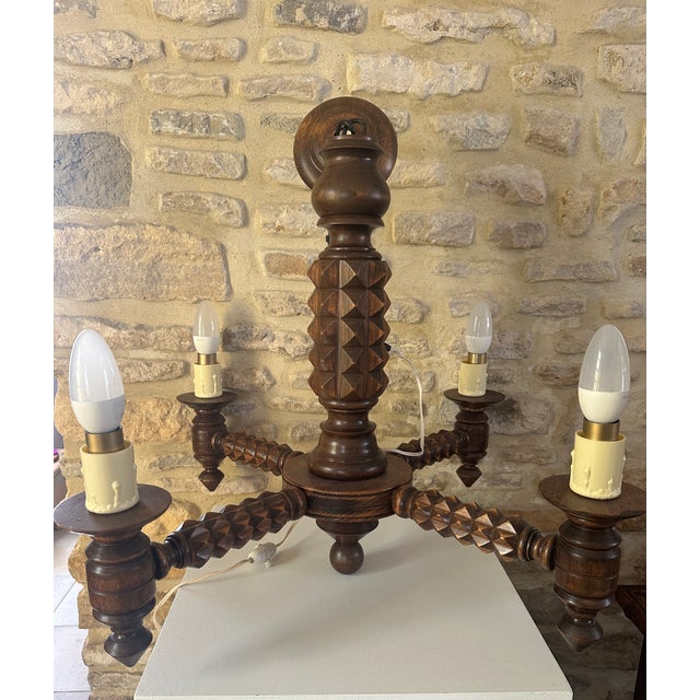 Vintage Pendant Light by Charles Dudouyt, 1940s For Sale - Image 15 of 18