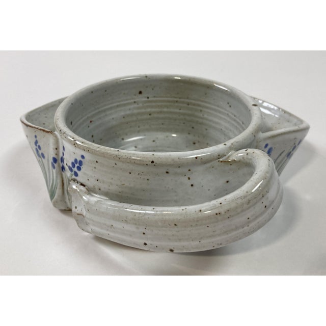 Vintage Ceramic Soup and Cracker Bowl For Sale In Kansas City - Image 6 of 6