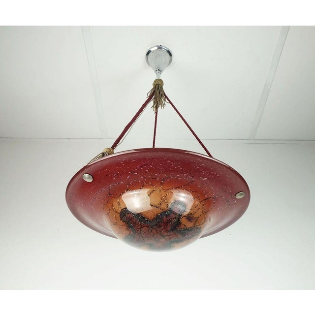 Art Deco Ikora Pendant Light from WMF, 1930s For Sale - Image 11 of 11
