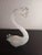 Glass 1980s White Art Glass Swan Figurine For Sale - Image 7 of 7