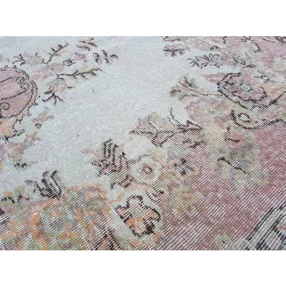 1970s Vintage Turkish Oushak Rug - 5′5″ × 8′10″ For Sale - Image 4 of 11