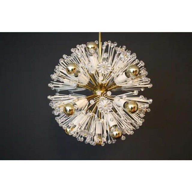 Sputnik Snowball Dandelion Chandelier Emil Stejnar for Nikoll, 1950s For Sale - Image 10 of 14