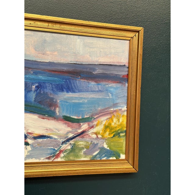 Mid 20th Century Arthur Y. Nilsson, Coastal Landscape, 1950s, Oil on Canvas, Framed For Sale - Image 5 of 18