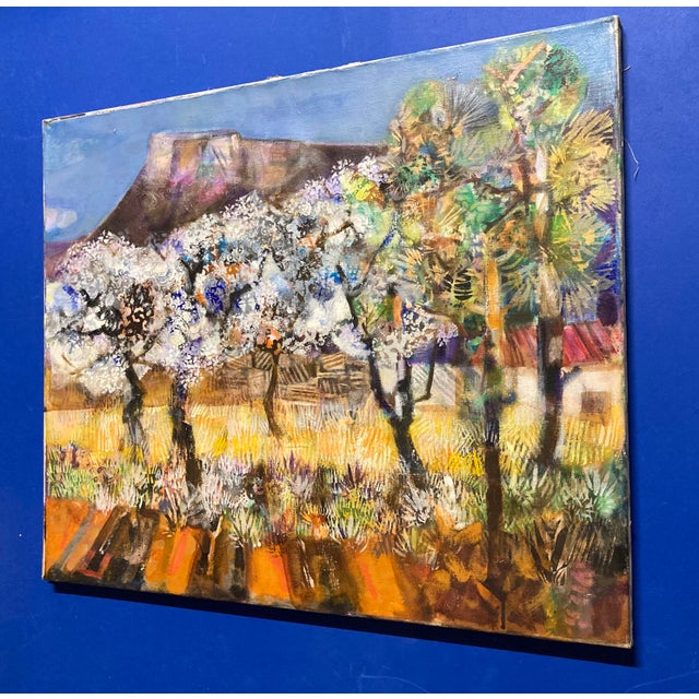 Thalmos, The Sainte-Victoire Mountain, 1980s, Oil on Canvas For Sale - Image 15 of 16