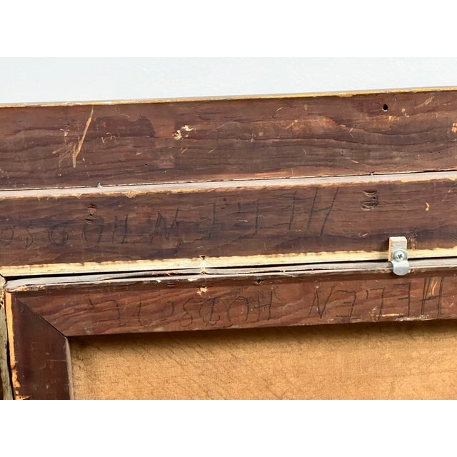 Textile Antique Early 20th Century Oil on Canvas Painting “Spectacle Bridge” Signed Arthur Davis Lower Left For Sale - Image 7 of 12