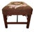 Traditional Early 20th Century Antique Mahogany Footstool Upholstered in Needlepoint For Sale - Image 3 of 12