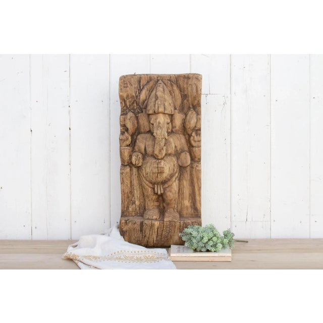 Truly one-of-a-kind carved 18th century Ganesha from Nepal. Ganesha; is the Hindu elephant god, known as the remover of...