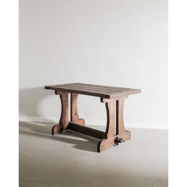 Wood Early Swedish Modern Wooden Berga Pine Table by David Rosén for Nordiska Kompaniet, 1930s For Sale - Image 7 of 7