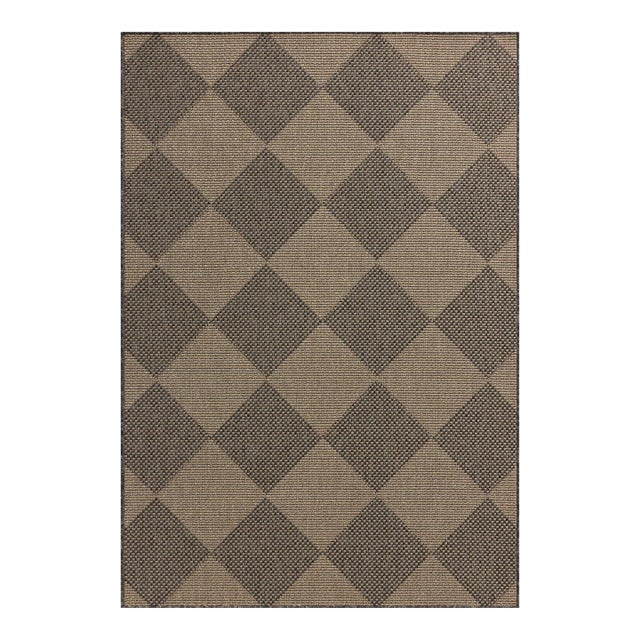 Chris Loves Julia x Loloi Providence Graphite / Sand 5'-0" x 7'-7" Area Rug For Sale