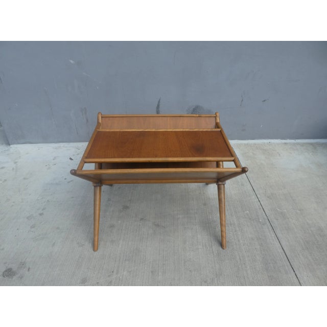 Mid-Century Modern Widdicomb T. H. Robsjohn Gibbings X Stretcher Magazine Rack For Sale - Image 3 of 12