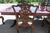 Late 20th Century Henredon Banded Flame Mahogany Double Pedestal Dining Table and 8 Mahagony Chairs - Set of 9 For Sale - Image 5 of 12