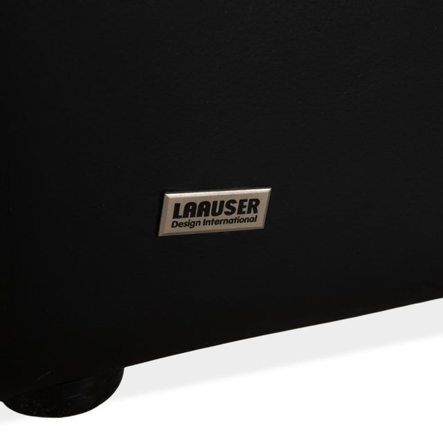 Animal Skin Atlanta 2-Seater Sofa in Black Leather from Lauuser For Sale - Image 7 of 11