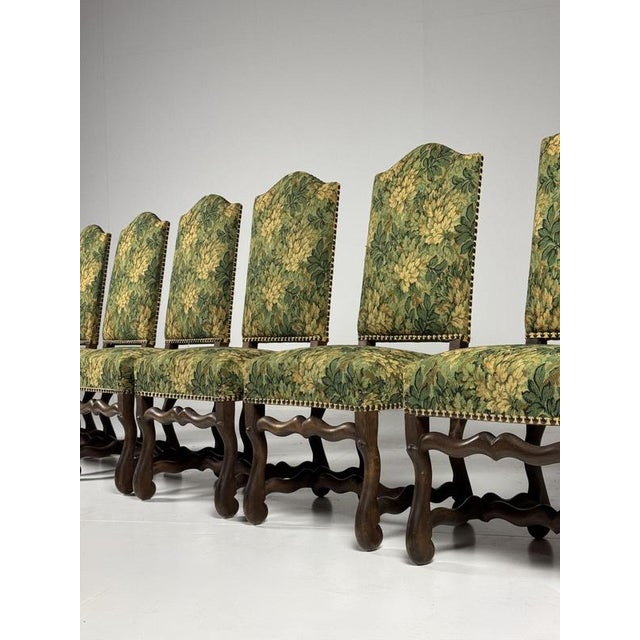 Textile Chairs by Os de Mouton, Set of 6 For Sale - Image 7 of 18