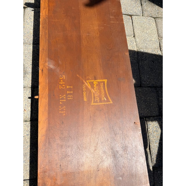 Vintage Willett Solid Cherry Transitional Drop Leaf Dining Table For Sale - Image 9 of 11