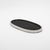 Oval Tray in Black Shagreen With Polished Stainless Steel by Kifu Paris For Sale In Los Angeles - Image 6 of 8