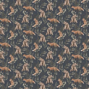 SAMPLE - Boråstapeter Wild Forest Wallpaper In Midnight