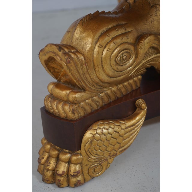 Brown John Widdicomb Round Neoclassical Mahogany Dining Room Table For Sale - Image 8 of 13