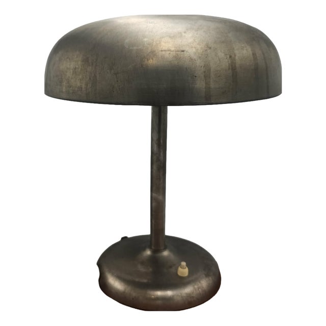 Art Deco Brass Mushroom Lamp, 1920s For Sale