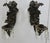 Gold Mid-19th Century Pair of Italian Bronze Gothic Candle Sconces For Sale - Image 8 of 9