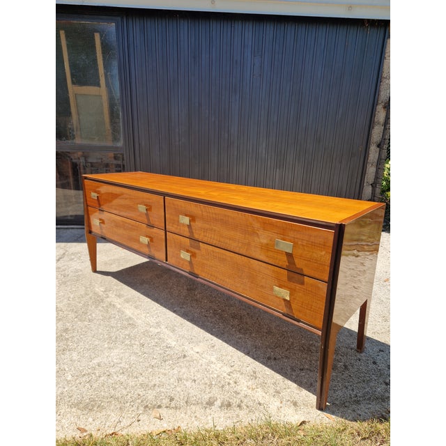 Vintage Mahogany Burl Sideboard, 1950s For Sale - Image 18 of 18