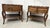Louis XV Style Bedside Tables in Walnut, Set of 2 For Sale - Image 10 of 11