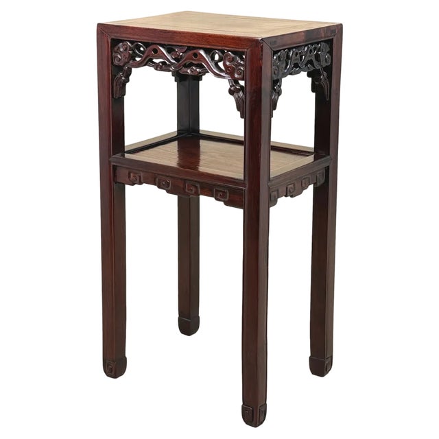 Hardwood Two Tier Lamp Table, 1870 For Sale